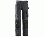 Pantalones largos de trabajo Rip-Stop 3313 Gris acero / Negro