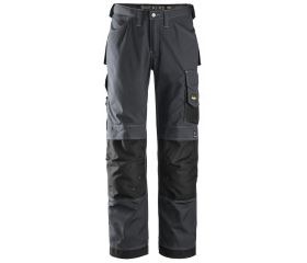 Pantalones largos de trabajo Rip-Stop 3313 Gris acero / Negro