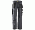 Pantalones largos de trabajo Rip-Stop 3313 Gris acero / Negro