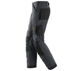 3314 Pantalones largos de trabajo Canvas+ Gris acero / Negro