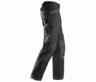 3714 Pantalón largo para mujer con bolsillos flotantes Canvas+ negro