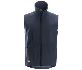 4505 Chaleco cortaviento Soft Shell AllroundWork azul marino