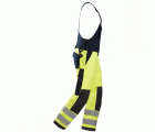 6060 Pantalones con peto y tirantes de alta visibilidad clase 2 ProtecWork amarillo-azul marino