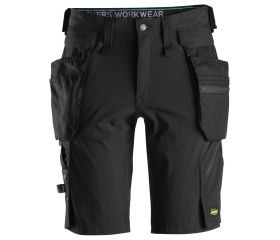 Pantalones cortos de trabajo bolsillos flotantes desmontables LiteWork 6108 Negro