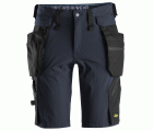 6108 Pantalones cortos de trabajo LiteWork con bolsillos flotantes desmontables azul marino/ negro