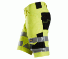 6136 Pantalones cortos de trabajo elásticos de alta visibilidad clase 1 amarillo-negro