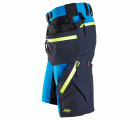 6140 Pantalones cortos de trabajo elásticos FlexiWork Softshell con bolsillos flotantes azul/ azul marino