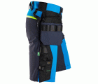 6140 Pantalones cortos de trabajo elásticos FlexiWork Softshell con bolsillos flotantes azul/ azul marino