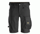 6143 Pantalones cortos de trabajo elásticos Slim Fit AllroundWork negro