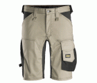 6143 Pantalones cortos de trabajo elásticos Slim Fit AllroundWork beige/ negro