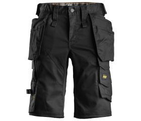 6147 Pantalones cortos de trabajo elásticos para mujer con bolsillos flotantes AllroundWork negro