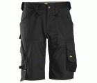 6153 Pantalones cortos de trabajo elásticos de ajuste holgado AllroundWork negro