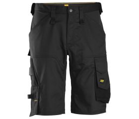 Pantalones cortos de trabajo elásticos ajuste holgado AllroundWork 6153 Negro