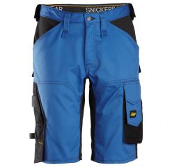 Pantalones cortos de trabajo elásticos ajuste holgado AllroundWork 6153 Azul/Negro