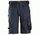 6153 Pantalones cortos de trabajo elásticos de ajuste holgado AllroundWork azul marino/ negro