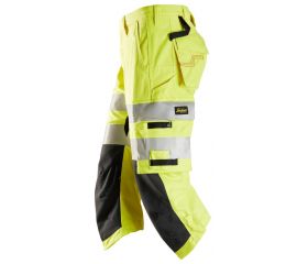 6161 Pantalones pirata de trabajo de alta visibilidad clase 2 ProtecWork amarillo