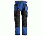 6214 Pantalones largos de trabajo con bolsillos flotantes Canvas+ RuffWork azul verdadero-negro