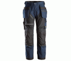 6214 Pantalones largos de trabajo con bolsillos flotantes Canvas+ RuffWork azul marino-negro