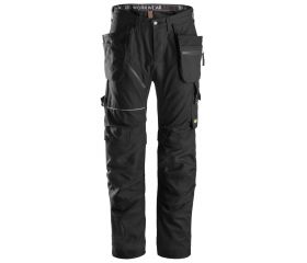 Pantalones largos de trabajo RuffWork algodón con bolsillos flotantes 6215 Negro