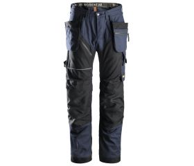 Pantalones largos de trabajo RuffWork algodón con bolsillos flotantes 6215 Azul marino / Negro