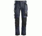 6241 Pantalones largos de trabajo elásticos AllroundWork Slim Fit con bolsillos flotantes color azul marino/ negro