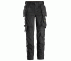 6247 Pantalones largos elásticos de trabajo para mujer con bolsillos flotantes AllroundWork negro