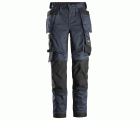 6247 Pantalones largos de trabajo elásticos para mujer con bolsillos flotantes AllroundWork azul marino-negro