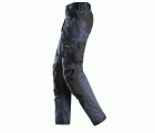 6247 Pantalones largos de trabajo elásticos para mujer con bolsillos flotantes AllroundWork azul marino-negro