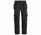 6251 Pantalones largos de trabajo elásticos ajuste holgado AllroundWork Loose Fit con bolsillos flotantes color negro