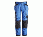 6251 Pantalones largos de trabajo elásticos ajuste holgado AllroundWork Loose Fit con bolsillos flotantes color azul/ negro