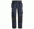 6251 Pantalones largos de trabajo elásticos ajuste holgado AllroundWork Loose Fit con bolsillos flotantes color azul marino/ negro