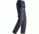 6262 Pantalones largos de trabajo con bolsillos flotantes y perneras simétricas ProtecWork azul marino