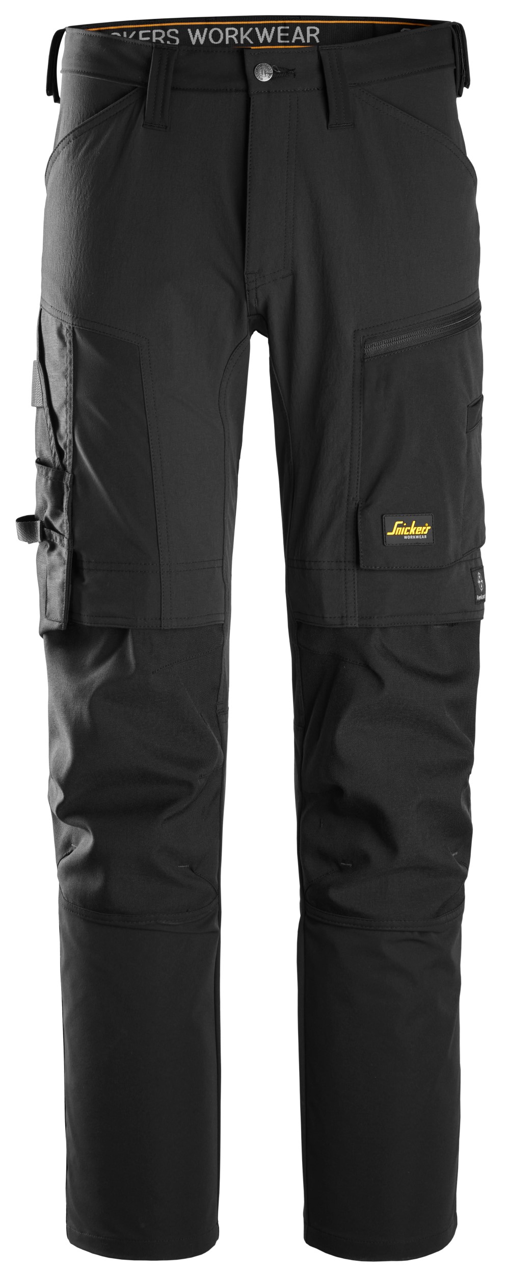 6318 Pantalones largos de trabajo elásticos AllroundWork Stretch color negro