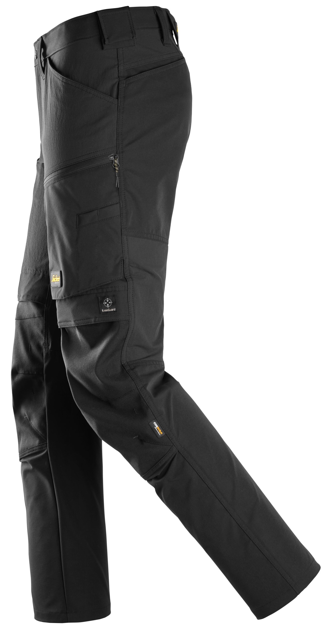 6318 Pantalones largos de trabajo elásticos AllroundWork Stretch color negro
