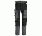 6318 Pantalones largos de trabajo elásticos AllroundWork Stretch color gris acero / negro