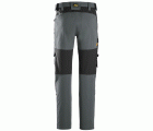 6318 Pantalones largos de trabajo elásticos AllroundWork Stretch color gris acero / negro