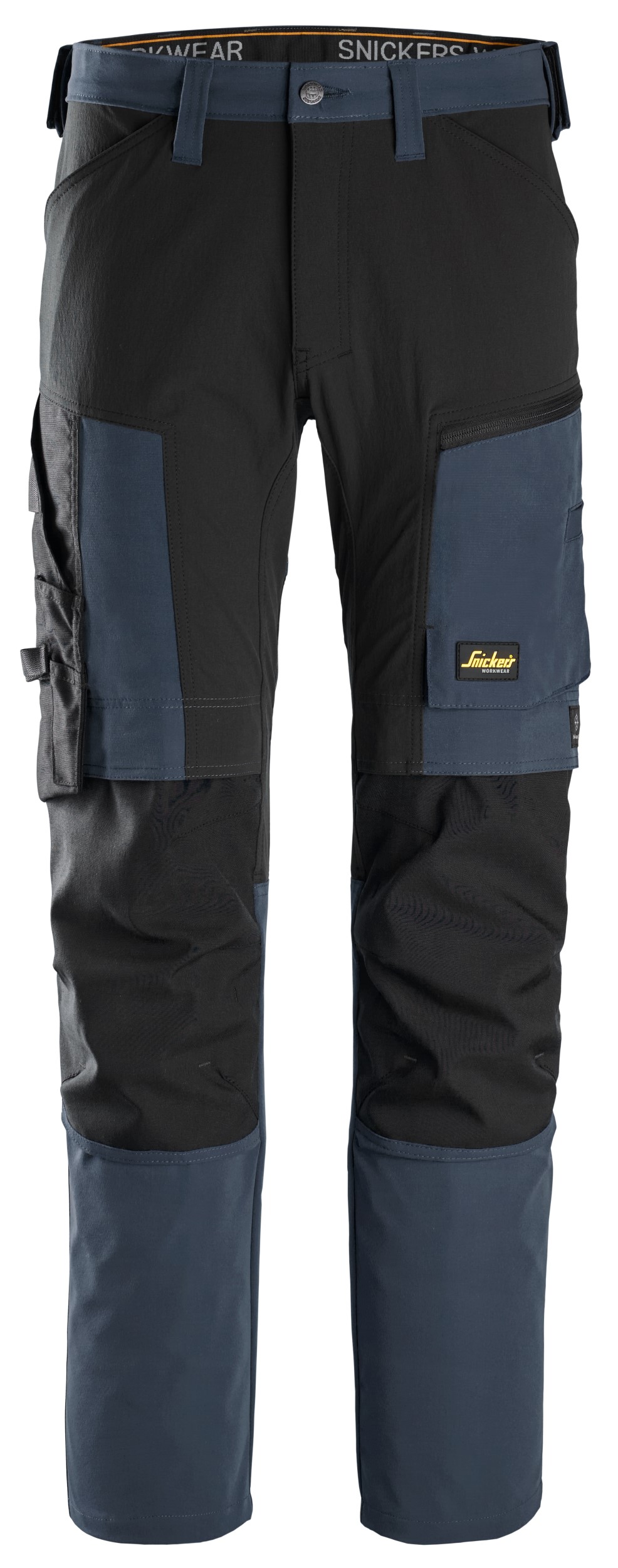 6318 Pantalones largos de trabajo elásticos AllroundWork Stretch color azul marino / negro