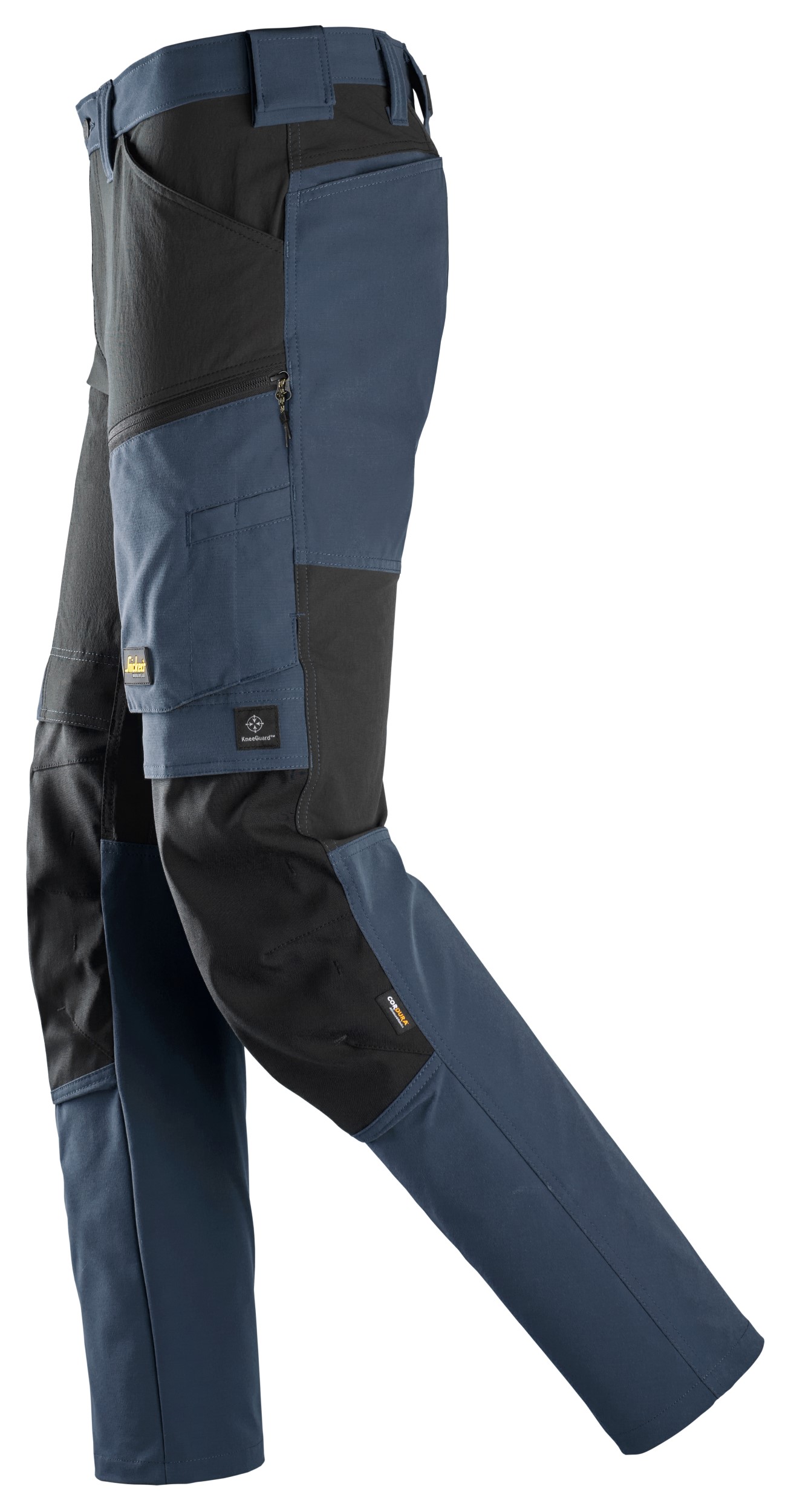 6318 Pantalones largos de trabajo elásticos AllroundWork Stretch color azul marino / negro
