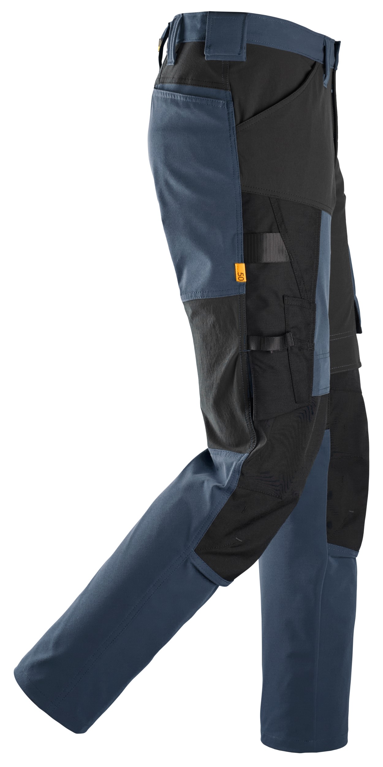 6318 Pantalones largos de trabajo elásticos AllroundWork Stretch color azul marino / negro