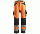 6331 Pantalón AllroundWork Alta Visibilidad CL2 Naranja / Gris acero