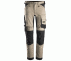 6341 Pantalones largos de trabajo elásticos AllroundWork Slim Fit color beige/ negro
