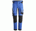 6341 Pantalones largos de trabajo elásticos AllroundWork Slim Fit color azul verdadero/ negro