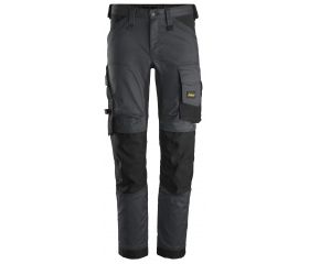 Pantalones elásticos AllroundWork Gris Acero-Negro talla 46