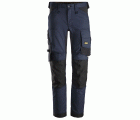6341 Pantalones largos de trabajo elásticos AllroundWork Slim Fit color azul marino/ negro