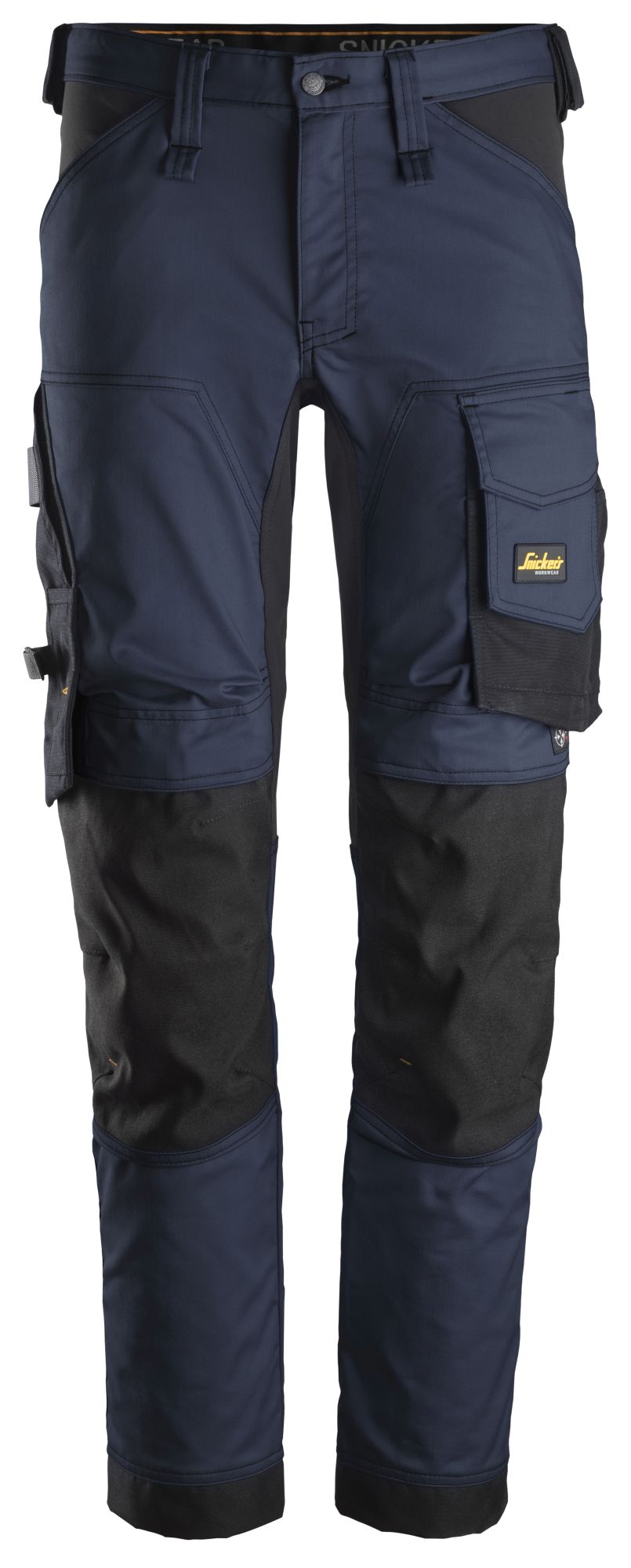 Snickers Workwear 6341 Pantalones largos de trabajo elasticos AllroundWork Slim Fit color azul marino negro