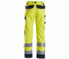 6360 Pantalones largos de trabajo de alta visibilidad clase 2 ProtecWork amarillo-azul marino