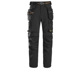 6515 Pantalones largos de trabajo cortaviento GORE® Windstopper® AllroundWork negro