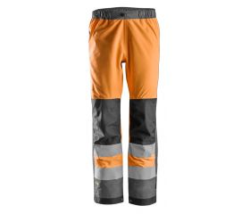 6530 Pantalones largos de trabajo impermeables Waterproof Shell de alta visibilidad clase 2 AllroundWork naranja-gris acero