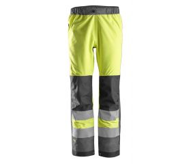 6530 Pantalones largos de trabajo impermeables Waterproof Shell de alta visibilidad clase 2 AllroundWork amarillo-gris acero