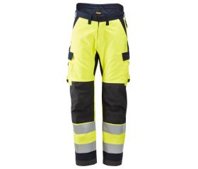 6663 Pantalones largos de trabajo aislantes 37.5® de alta visibiidad clase 2 ProtecWork amarillo-azul marino